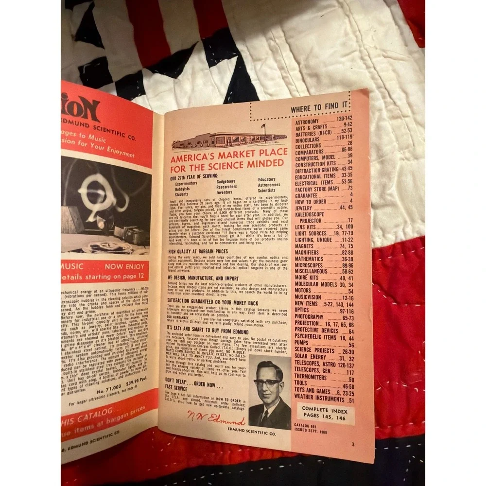 Edmund‎ Scientific Catalog No. 691 | 1950s Atomic Age Science Optics Math